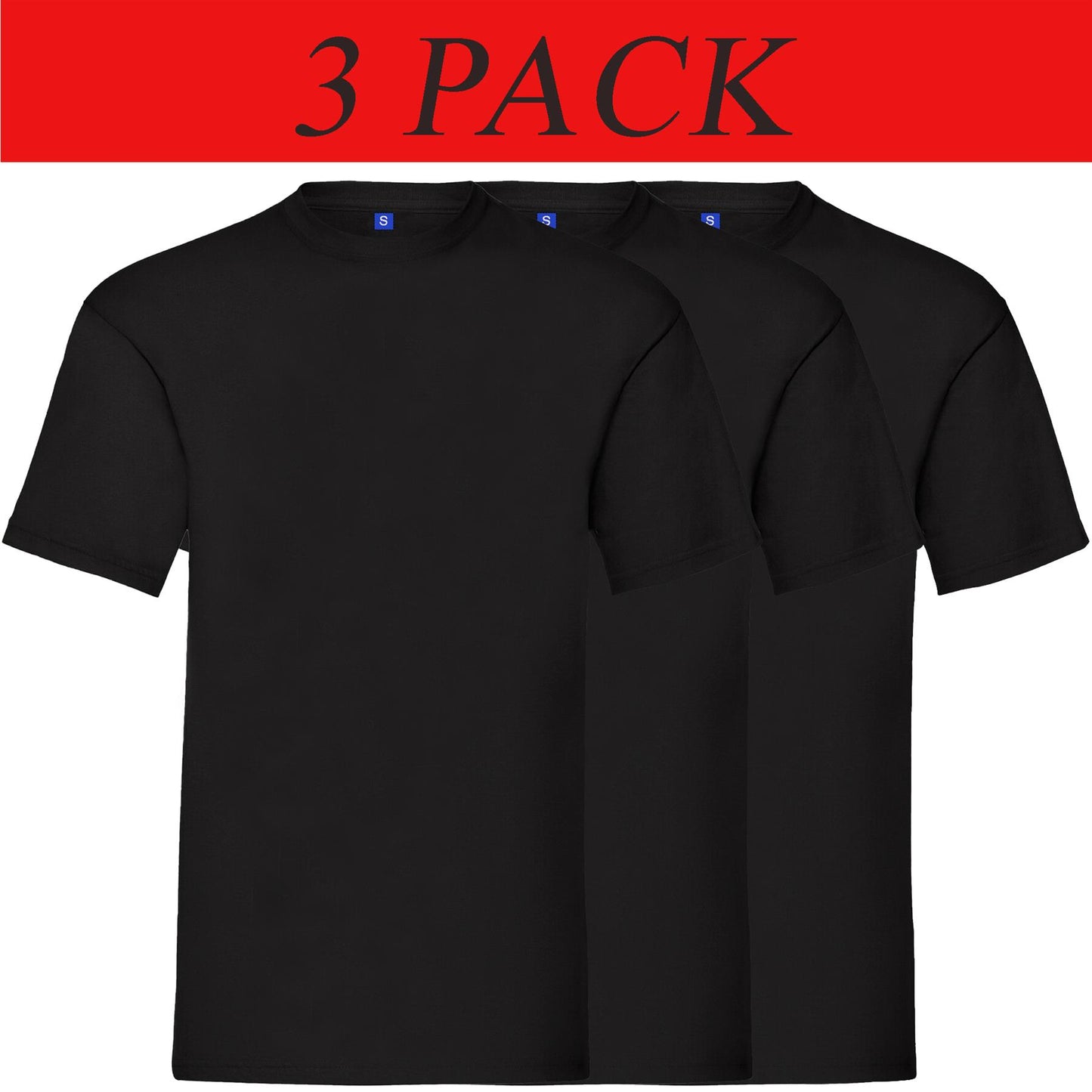 Kruze Mens T Shirts Cotton Short Sleeve T-Shirt Tee Crew Neck Regular Plain Top