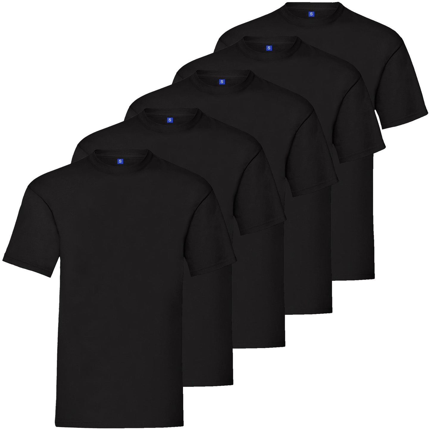 Kruze Mens T Shirts Cotton Short Sleeve T-Shirt Tee Crew Neck Regular Plain Top