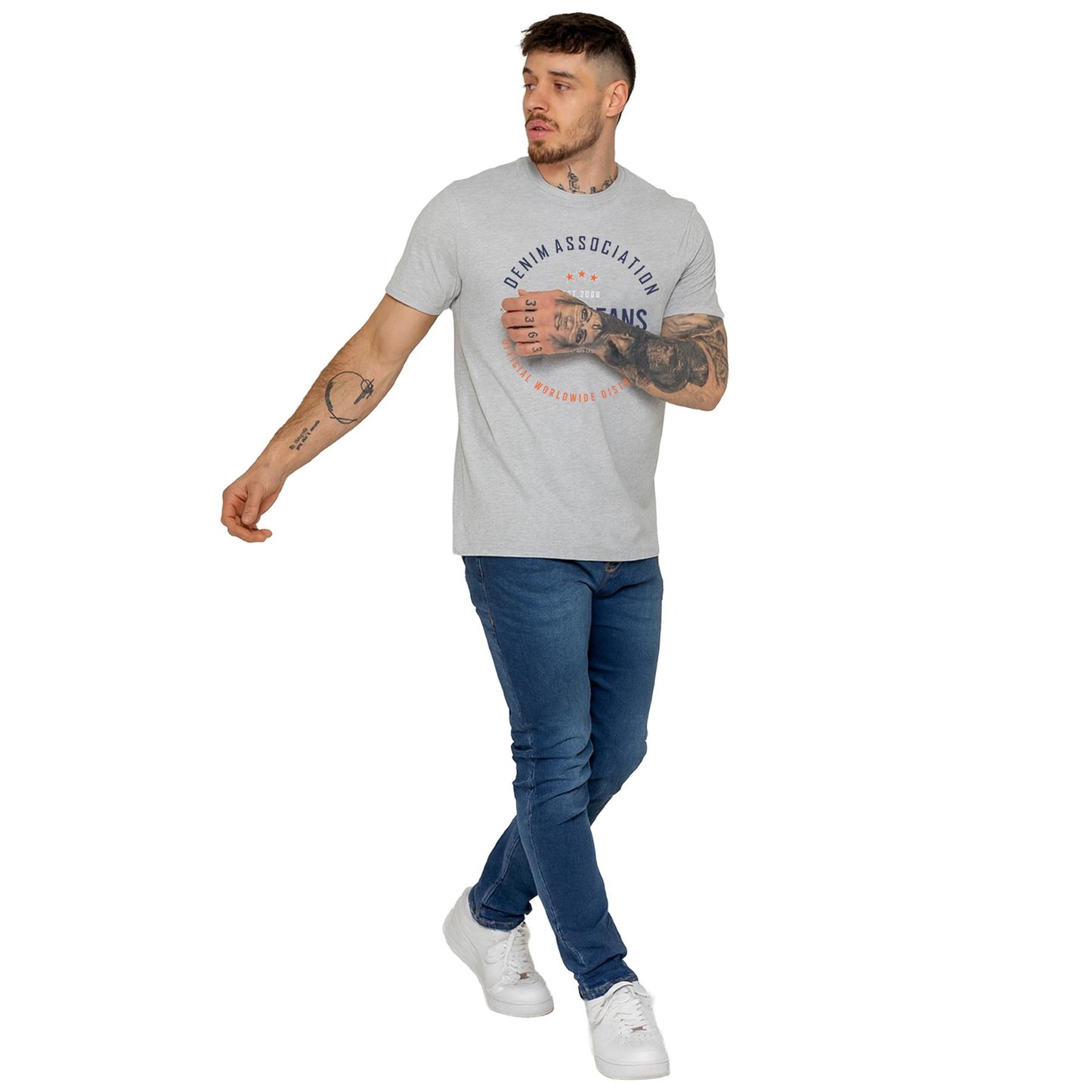 Kruze Mens T Shirts Cotton Short Sleeve T-Shirt Tee Crew Neck Regular Plain Top