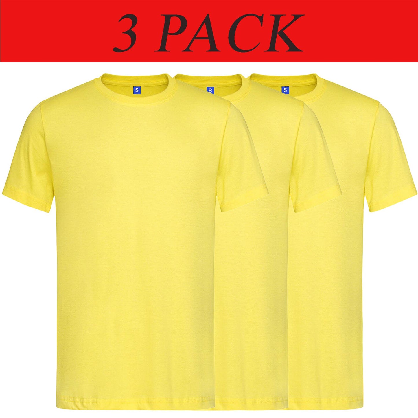 Kruze Mens T Shirts Cotton Short Sleeve T-Shirt Tee Crew Neck Regular Plain Top