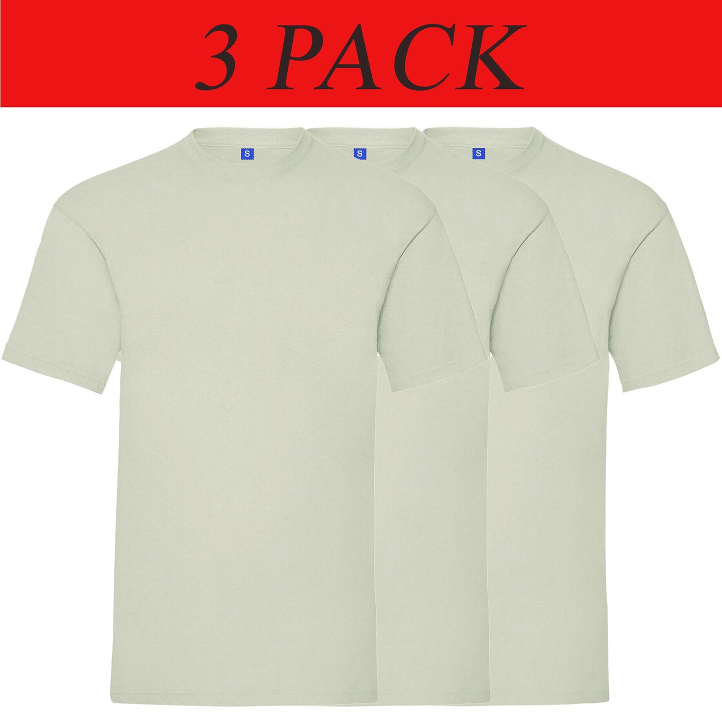 Kruze Mens T Shirts Cotton Short Sleeve T-Shirt Tee Crew Neck Regular Plain Top