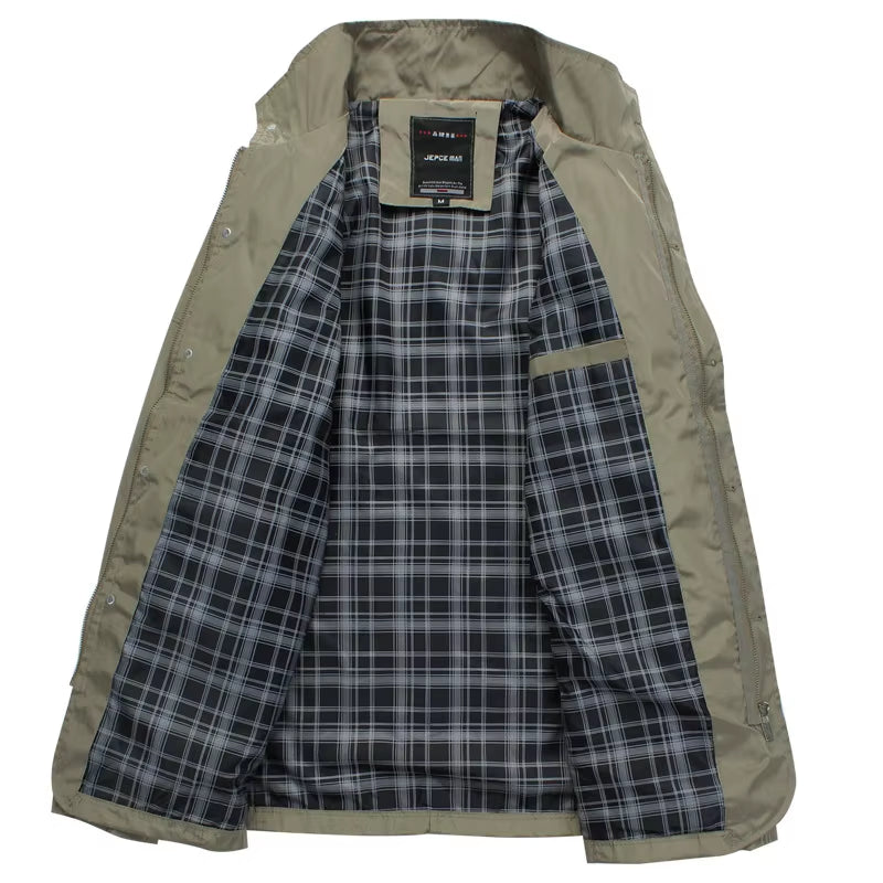 Mens Jackets Fashion Mens Anorak Hip Hop Streetwear Jackets Man Casual Slim Thin Windbreaker Overcoats Men Trench Coats