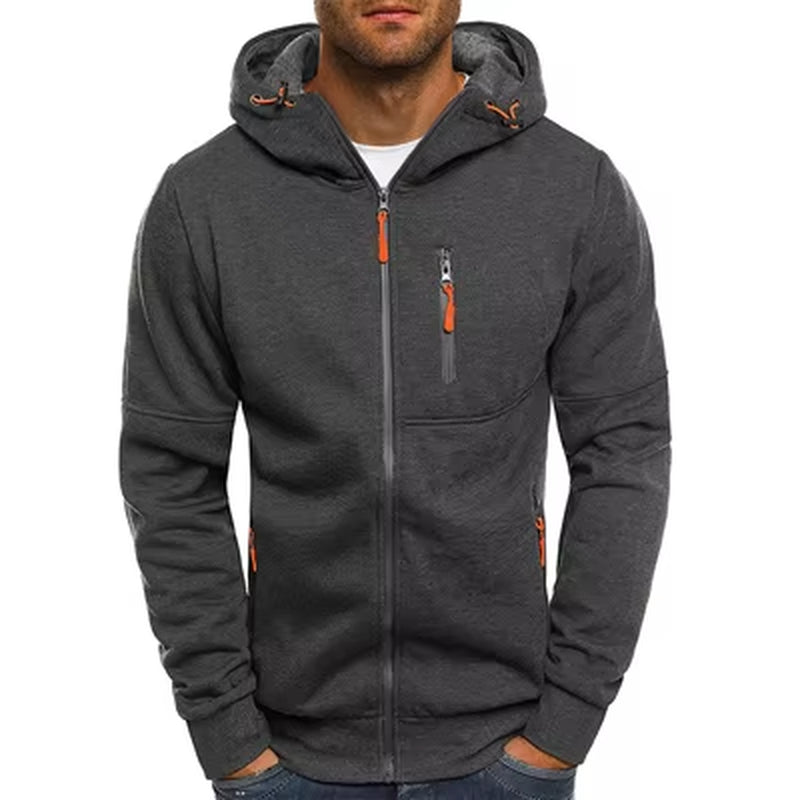 Mens Hoodies Casual Hooded Coat Spring Autumn Sportswear Male Cardigan Sweatshirt Mens Hip Hop Coats Brand Clothing,Ya825