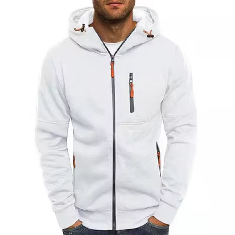 Mens Hoodies Casual Hooded Coat Spring Autumn Sportswear Male Cardigan Sweatshirt Mens Hip Hop Coats Brand Clothing,Ya825