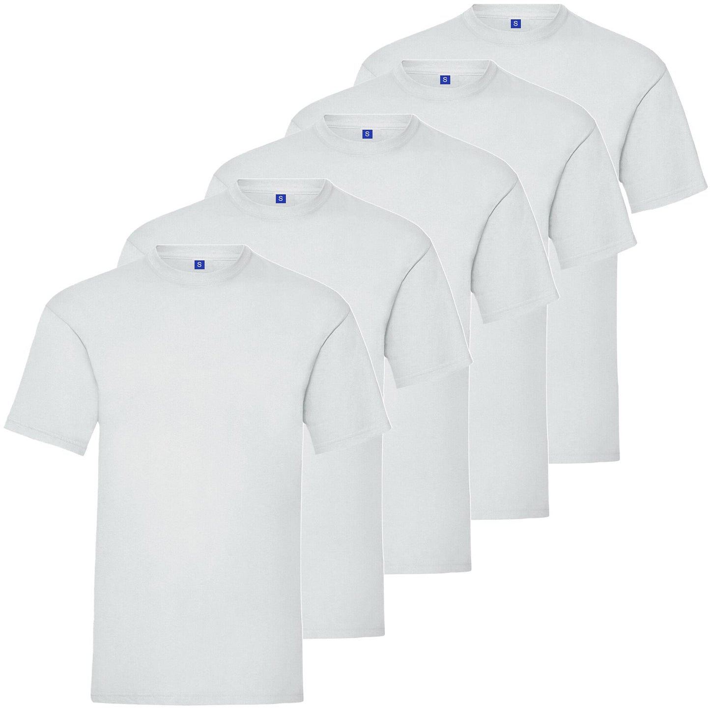 Kruze Mens T Shirts Cotton Short Sleeve T-Shirt Tee Crew Neck Regular Plain Top