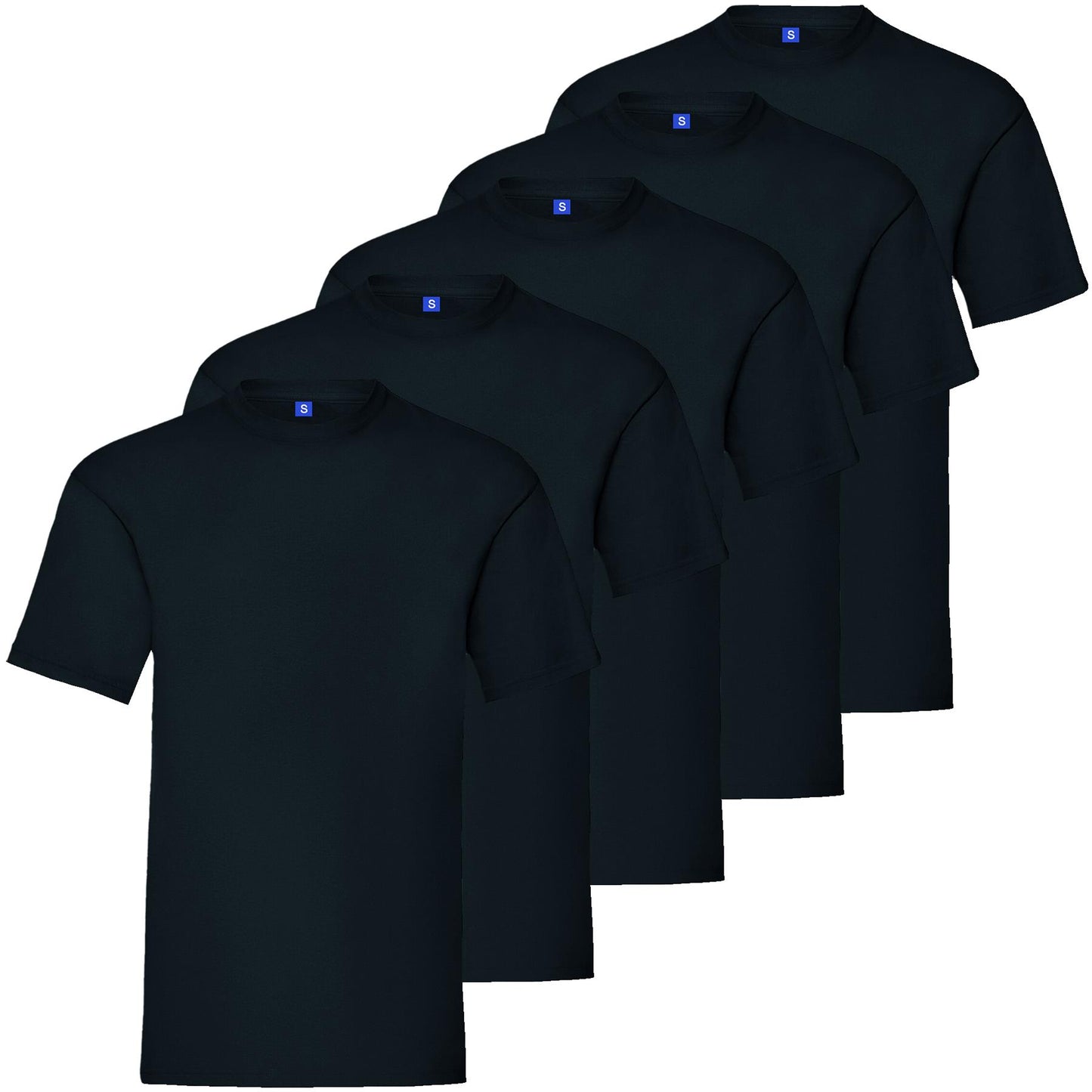 Kruze Mens T Shirts Cotton Short Sleeve T-Shirt Tee Crew Neck Regular Plain Top